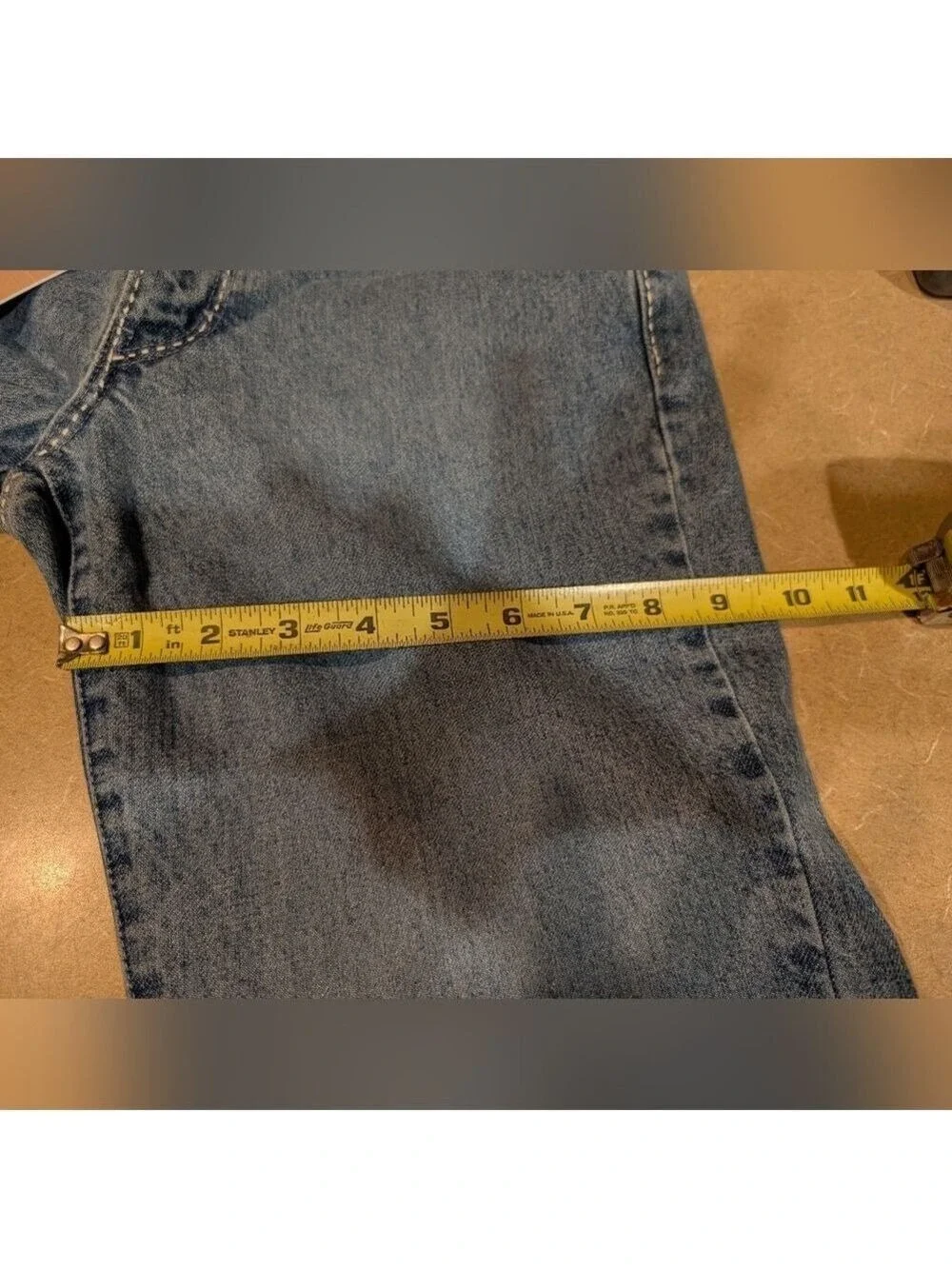 Michael Kors Y2K Light Wash Stitched Seam Flare Jeans Size 4